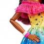 Muñeca Barbie grande, 28 pulgadas de alto, cabello rubio y vestido de arcoíris AA