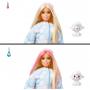 Muñeca y accesorios Barbie Cutie Reveal, Oveja de peluche, con camiseta Sueña, pelo rubio