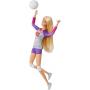 Muñeca Barbie y accesorios, muñeca jugadora de voleibol profesional hecha para moverse