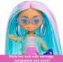 Muñeca Barbie Extra Mini Minis con cabello azul