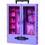 Barbie Closet, Juguetes para niños, set de juegos Barbie Fashionistas, 6 perchas