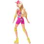 Muñeca coleccionable de Barbie la película, Margot Robbie como Barbie en traje de patinaje en línea