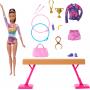 Set Barbie Gimnasta con barra de equilibrio, más de 10 accesorios y función de giro (Morena)