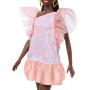Muñeca Barbie Fashionistas #216 con vestido de fiesta rosa y melocotón