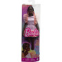 Muñeca Barbie Fashionistas #216 con vestido de fiesta rosa y melocotón