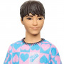 Muñeco Ken Fashionistas #219 con camisa estampada rosa y azul