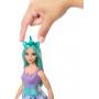 Muñecas Barbie Unicornio con cabello de fantasía, trajes degradados y accesorios de unicornio (Pelo Verde)