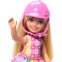 Juego de muñeca y caballo Barbie Chelsea, incluye accesorio para casco, muñeca que se dobla sobre las rodillas para “montar” en pony