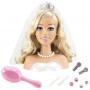 Cabeza de Peinado Barbie Brillo del día de la boda