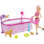 Escuela de natación para cachorros Barbie con piscina