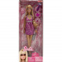 Muñeca Barbie Glitz con vestido rosa brillante AT