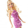 Muñeca Barbie Shining of Fashion (Vestido fucsia)