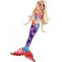 Muñeca sirena Barbie luces brillantes