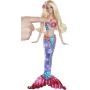 Muñeca sirena Barbie luces brillantes