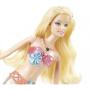 Muñeca sirena Barbie luces brillantes