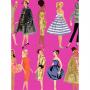 Papel pintado 'Ilustración vintage' - 219 Barbie™ Rosa