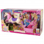Carruaje con dosel emergente Barbie  Princess Charm School