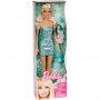 Muñeca Barbie Glam con mini vestido brillante rosa