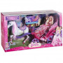 Carruaje de luces y música Barbie Princesa y Estrella del pop