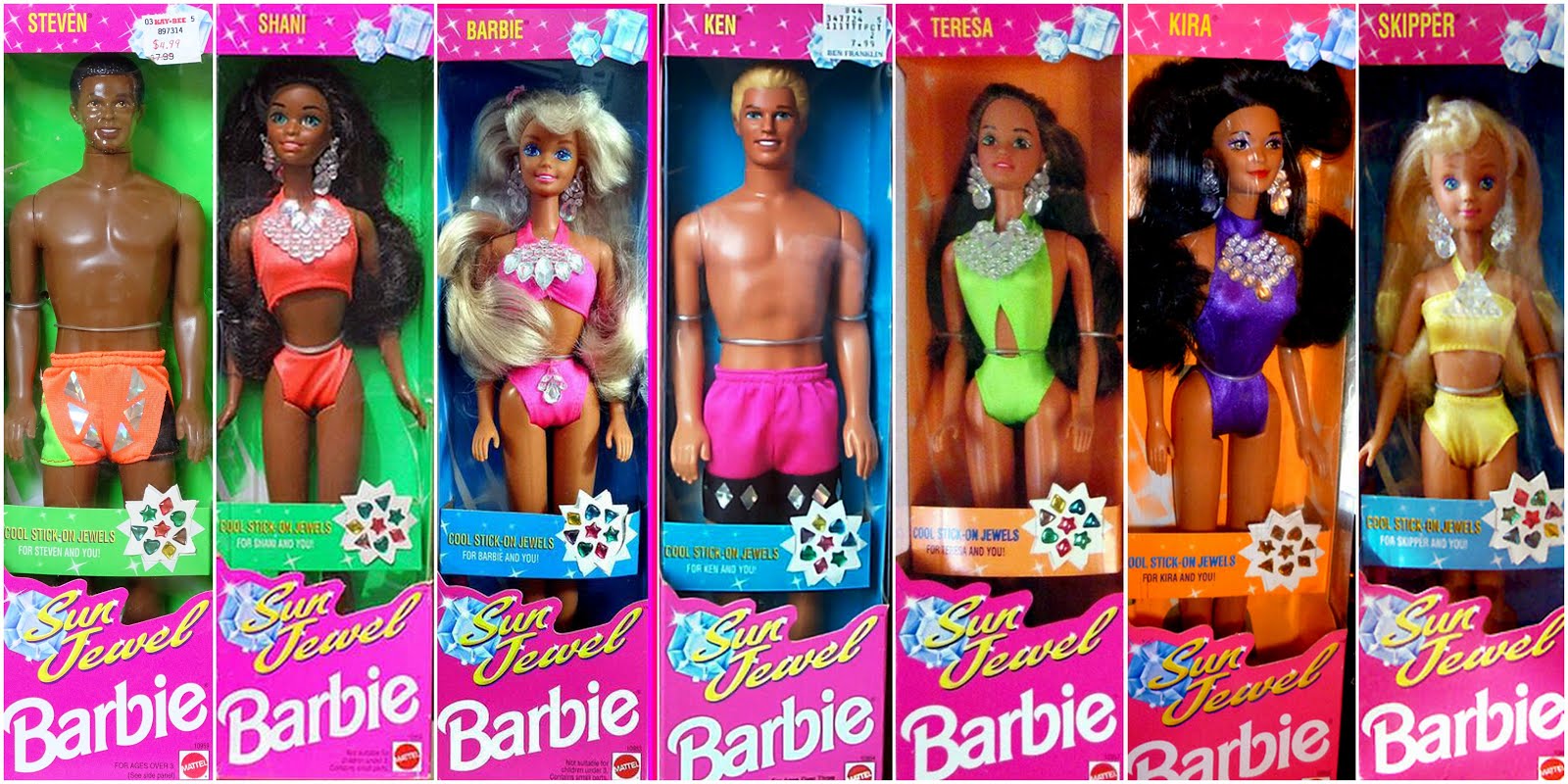 Barbie Sun Jewel dolls