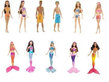 Barbie en una aventura de sirenas 2-Muñecos de playa
