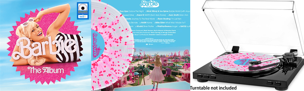 Barbie: The Album (Walmart Exclusive) Clear Pink Splatter Color Vinyl