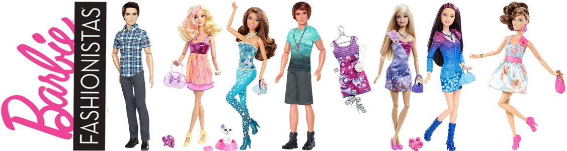Serie muñecas Barbie Fashionistas 2012