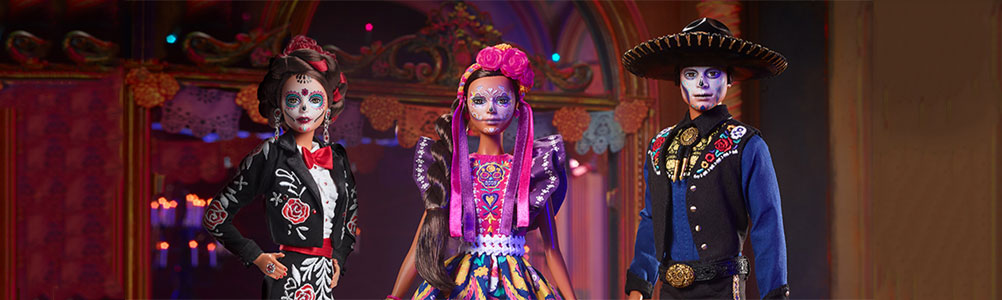 Tres nuevas muñecas se unen a la colección Barbie Día de Muertos para 2022