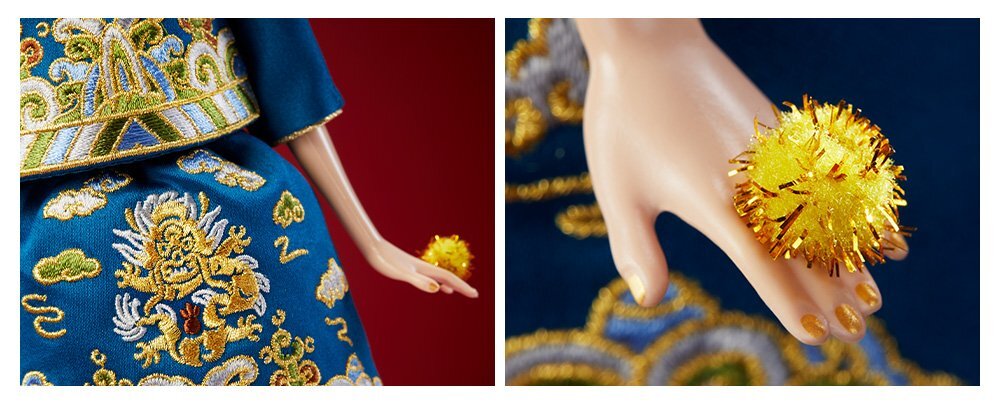 Muñeca Barbie Nuevo Año Lunar diseñada por Guo Pei 2