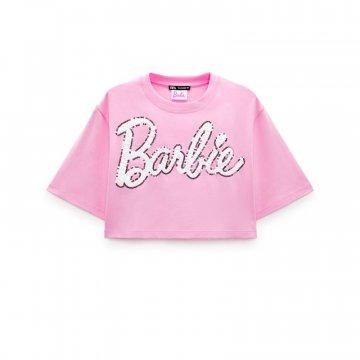 Camiseta crop Barbie Mattel