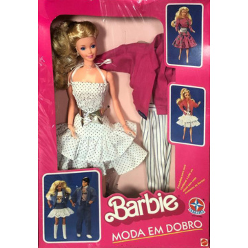 Muñeca Barbie Moda Em Dobro (Estrela)