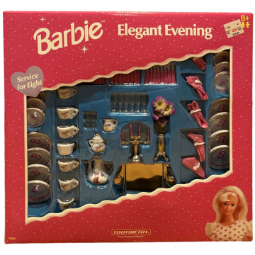 Set de juegos Barbie Elegant Evening Porcelain Dinner Servicio para 8