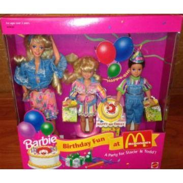 Set de regalo Barbie cumpleaños divertido en McDonald’s con Stacie y Todd