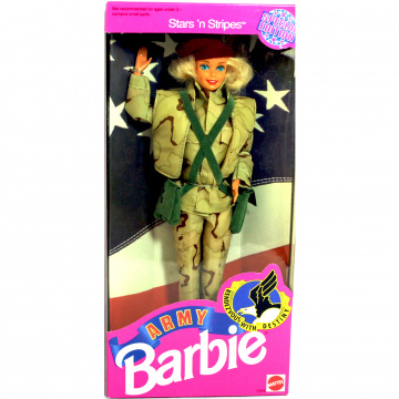 Muñeca Barbie Army (rubia)