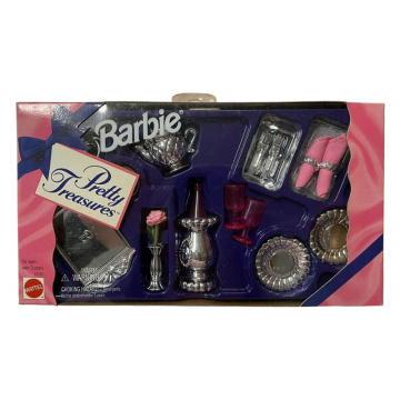 Set Sparkling Dinning Barbie Pretty Treasures