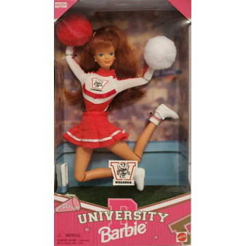 Muñeca Barbie Wisconsin Barbie University (pelirroja)