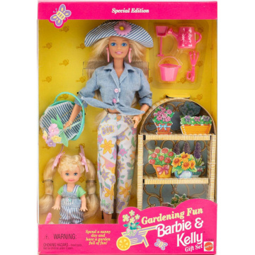 Barbie & Kelly Dolls Gardening Fun