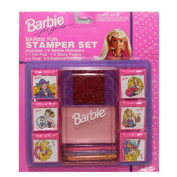 Juego de estampadores Fun Barbie para niñas