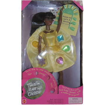 Muñeca Christie Barbie Twirlin'Make Up (amarillo)