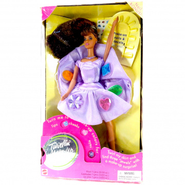 Muñeca Teresa Barbie Twirlin'Make Up (morado)