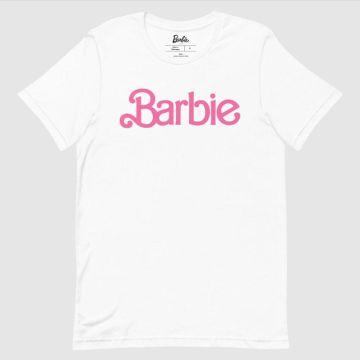 Barbie Classic Logo camiseta blanca unisex