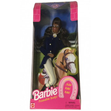 Muñeca Barbie Horse Riding (AA) - Barbie Riding Club New