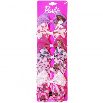 Luv Her Barbie Kids Bows - Paquete de 7 piezas de 4 pulgadas