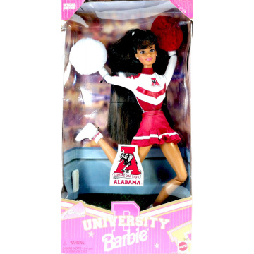 Muñeca Barbie Crimson Tide Alabama Barbie University (AA)