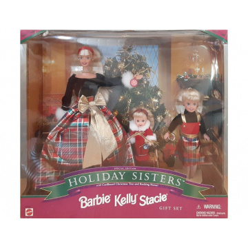 Set de regalo Barbie, Kelly & Stacie Holiday Sisters 