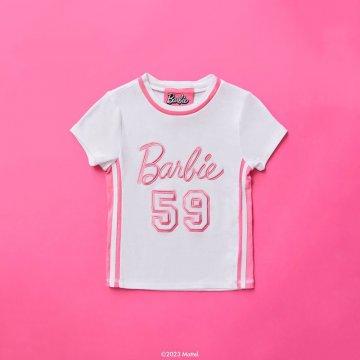 Camiseta de Barbie bordada para niñas