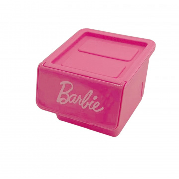 Organizador de Plástico Barbie con Apertura Frontal Rosa