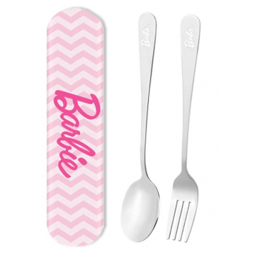 Juego de cubiertos Barbie Collection (tenedor y cuchara)
