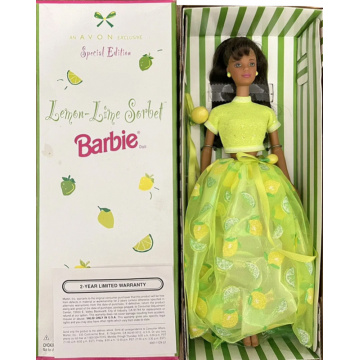 Muñeca Barbie Sorbete de lima limón Fantasía de Frutas (AA) exclusiva Avon