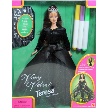 Muñeca Teresa Barbie Very Velvet (latina, negro)